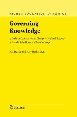 Governing Knowledge: A Study of Continuity and ... 140203489X Book Cover