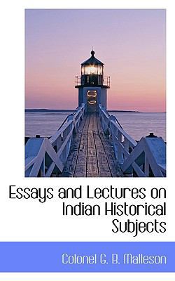 Essays and Lectures on Indian Historical Subjects 1117148734 Book Cover