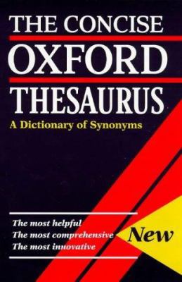 Concise Oxford Thesaurus (Reissue) 0198601263 Book Cover