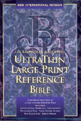 Niv Ultrathin Large Print Reference Bible Burga... [Large Print] 155819603X Book Cover
