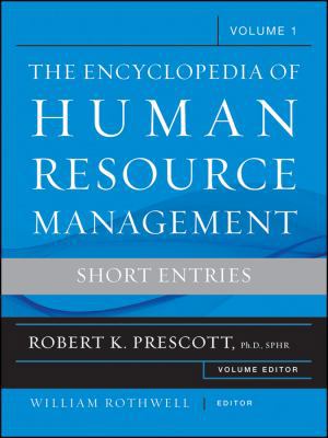 The Encyclopedia of Human Resource Management, ... 0470257733 Book Cover