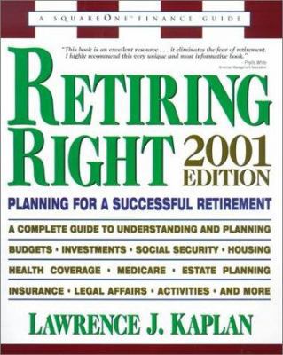 Retiring Right: Planning for a Successful Retir... 0757000142 Book Cover