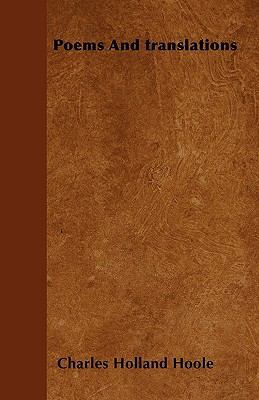 Poems And translations 1445572427 Book Cover