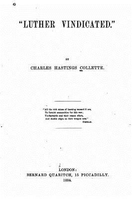 Luther Vindicated 152374636X Book Cover