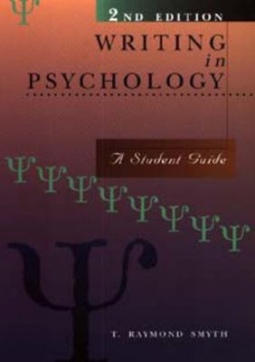 Writing in Psychology: A Student Guide 0471153419 Book Cover