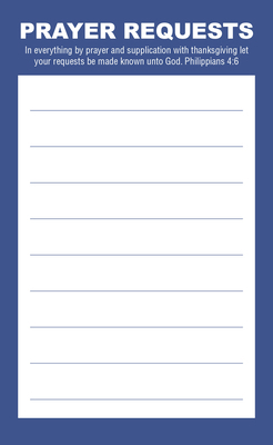 Prayer Request Card - Blue (Package of 50): Phi... B0DSZ7G6KP Book Cover
