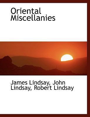 Oriental Miscellanies 1140265970 Book Cover