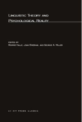 Linguistic Theory and Psychological Reality 0262580438 Book Cover
