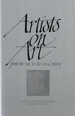 Artists on Art 0394709004 Book Cover