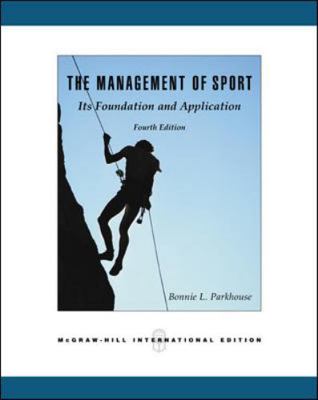 The Management of Sport: Its Foundation and App... 0071239308 Book Cover