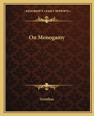 On Monogamy 1162715812 Book Cover