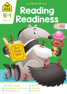 School Zone Reading Readiness Grades K-1 Workbook B003Q5SX64 Book Cover