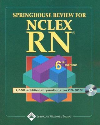 Springhouse Review for NCLEX-RN [With CDROM] 1582558299 Book Cover