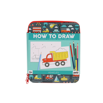 How to Draw Vehicles B09N3RTV7C Book Cover