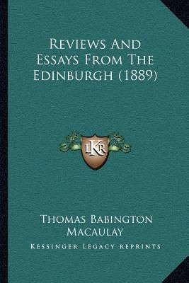 Reviews And Essays From The Edinburgh (1889) 1164027050 Book Cover