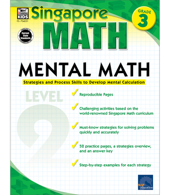 Mental Math, Grade 3: Strategies and Process Sk... 1936024098 Book Cover