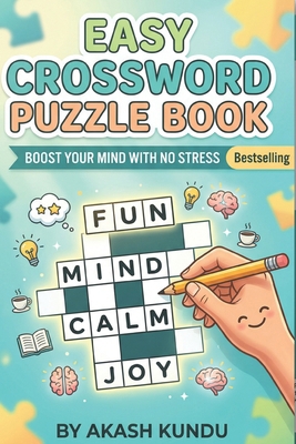 Easy CrossWord Puzzle Book B0B3SFJ179 Book Cover
