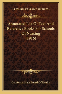 Annotated List Of Text And Reference Books For ... 1165302047 Book Cover