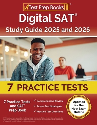 Digital SAT Study Guide 2024 and 2025: 7 Practi... 1637754051 Book Cover