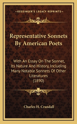 Representative Sonnets By American Poets: With ... 1164392832 Book Cover