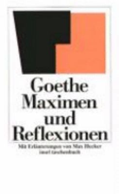 Maximen und Reflexionen [German] 345831900X Book Cover