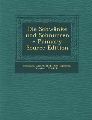 Die Schwanke Und Schnurren [Italian] 1287805302 Book Cover