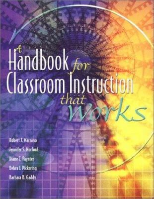 Handbook for Classroom Instruction That Works 087120522X Book Cover