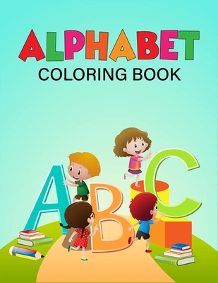 Alphabet coloring book: 52 Alphabet book by Zxr Press