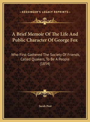 A Brief Memoir Of The Life And Public Character... 1169552684 Book Cover