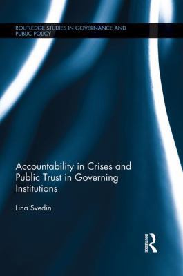 Accountability in Crises and Public Trust in Go... 1138822132 Book Cover