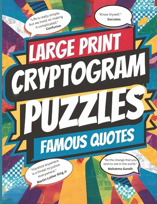 Large Print Cryptogram Puzzle Book of Famous Qu... B0D5TWCTVH Book Cover