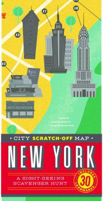Paperback City Scratch-Off Map - New York : A Sight-Seeing Scavenger Hunt Book