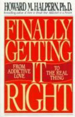 Finally Getting It Right 0553370782 Book Cover