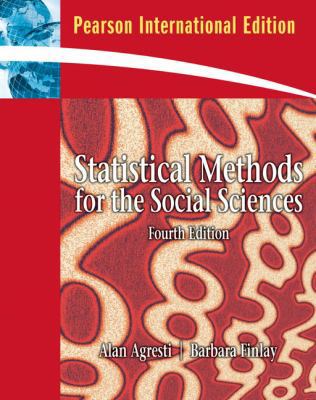 Statistical Methods for the Social Sciences. Al... 013713150X Book Cover
