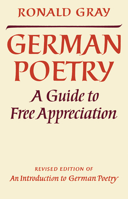 German Poetry 0521290007 Book Cover