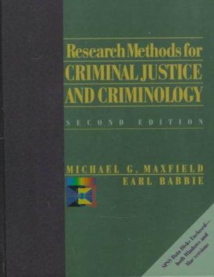 Research Methods for Criminal Justice and Crimi... 0534521649 Book Cover