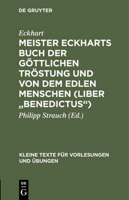 Meister Eckharts Buch Der Göttlichen Tröstung U... [German] 3111000532 Book Cover