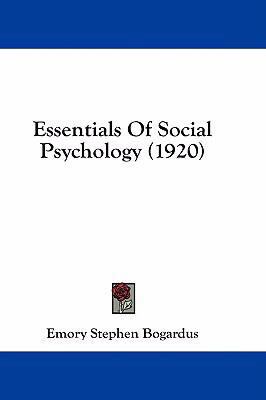 Essentials Of Social Psychology (1920) 1436961068 Book Cover