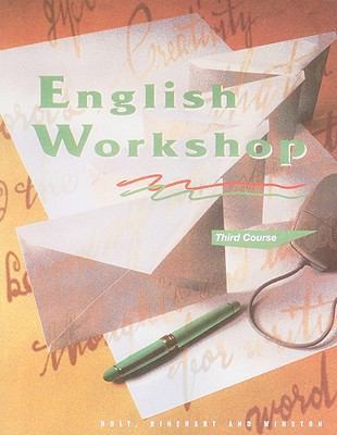 Hrw English Workshop: Student Edition Grade 9 0030971764 Book Cover