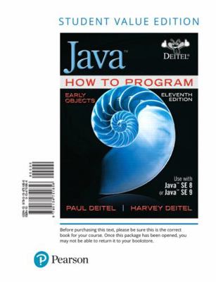 Java How to Program, Early Objects 013475185X Book Cover