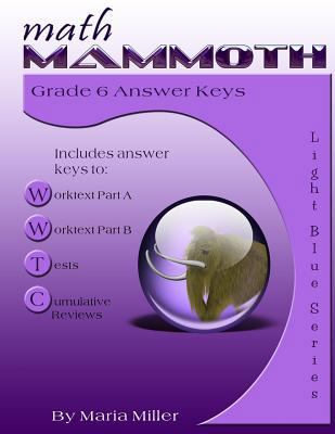 Math Mammoth Grade 6 Answer Keys 1979295034 Book Cover