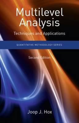 Multilevel Analysis: Techniques and Application... 184872845X Book Cover