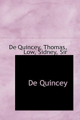 de Quincey 1110349424 Book Cover