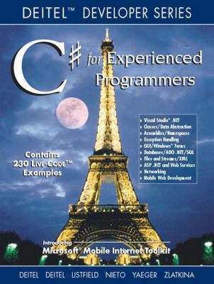 C#: For Experienced Programmers 0130461334 Book Cover