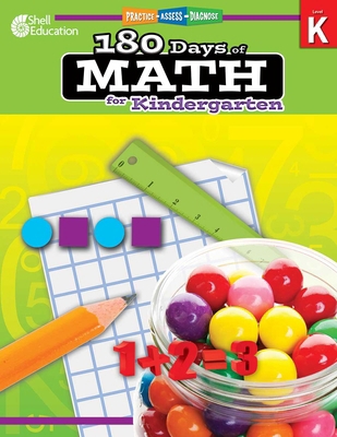 180 Days(tm) Math for Kindergarten: Practice, A... B00QFX1G54 Book Cover