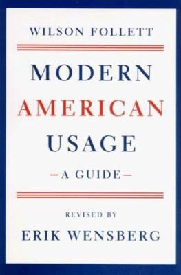 Modern American Usage 0809069512 Book Cover