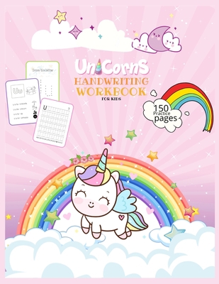 Unicorn Handwriting Workbook for Kids: Unicorn ... B08W3VZ688 Book Cover