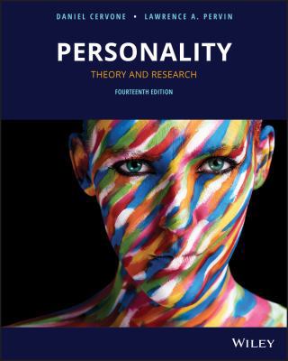 Personality: Theory and Research 1119492068 Book Cover