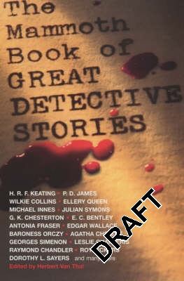 The Mammoth Book of Great Detective Stories 1841193712 Book Cover