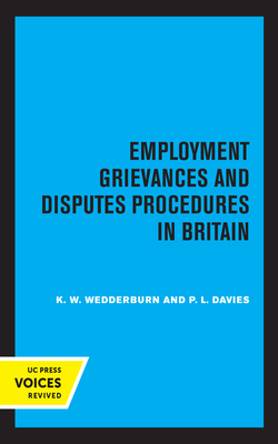 Employment Grievances and Disputes Procedures i... 0520365194 Book Cover